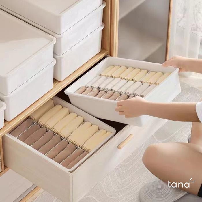 Kotak Pembatas Laci Pakaian Dalam Storage Box Underwear Kotak Penyimpanan Pakaian Dalam Kaos Kaki