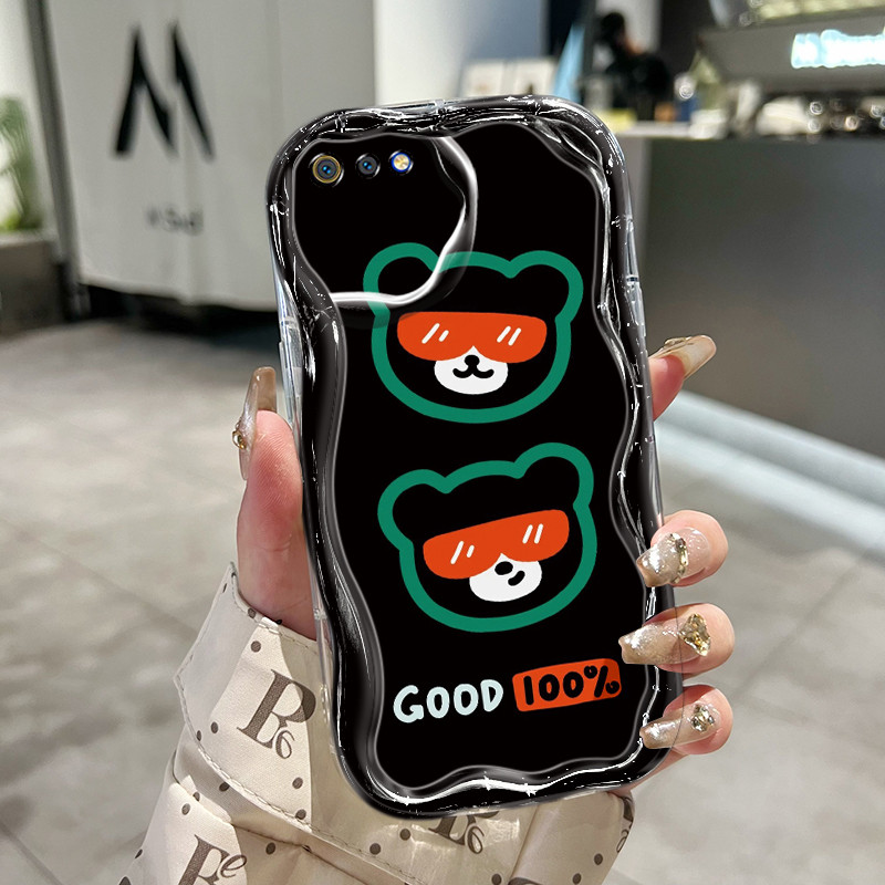 Casing Hp Untuk Realme C2 Realme C2s OPPO A1K Case Casing HP Cesing pola Beruang keren Kesing krim K