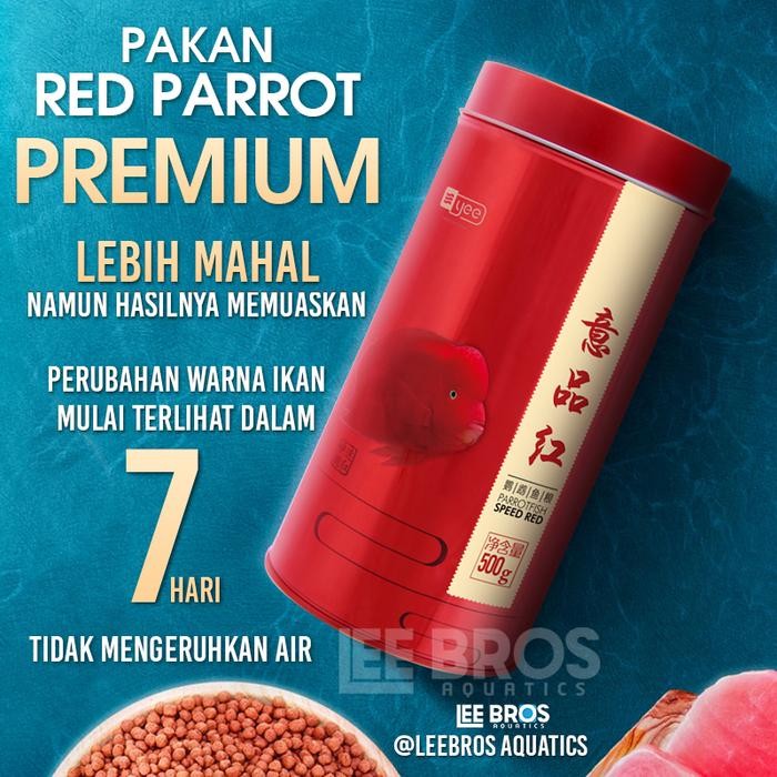 Pelet Premium Blood Red Parrot / Pakan / Makanan Ikan Red Parrot