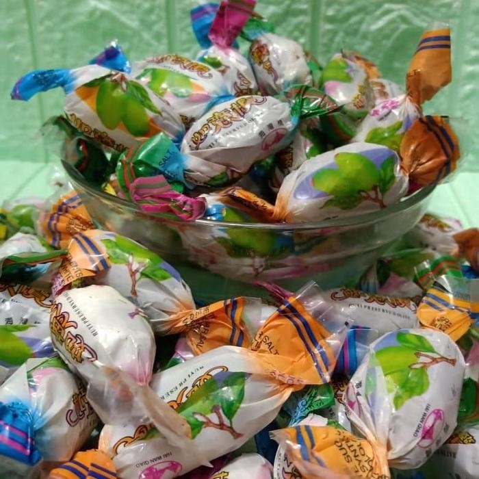 

manisan Kana atau zaitun tanpa biji berat 500gr