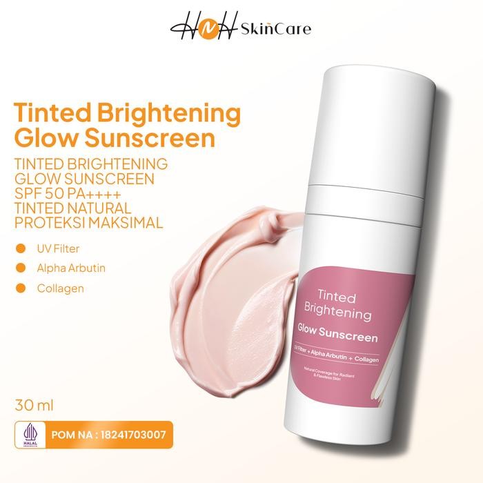 Hnh Skincare - Tinted Brightening Glow Sunscreen - Tinted Sunscreen Spf 50 Pa++++ Skin Tint