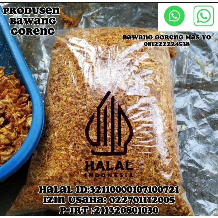 

New Remesan Bawang Goreng murah ampas 1 kg