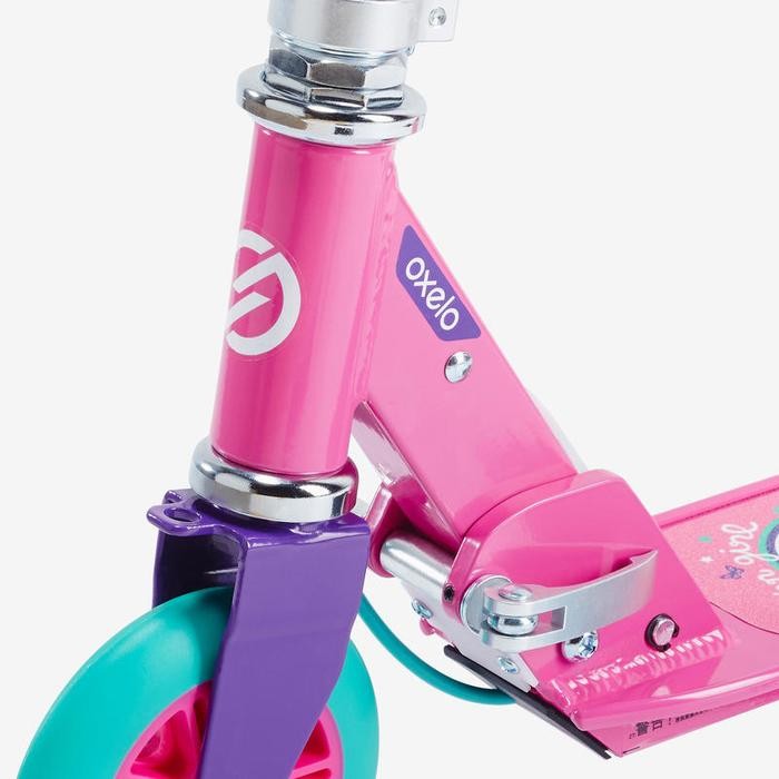 Skuter Otoped Anak 4-6 year Play 5 Children Scooter Brake Pink