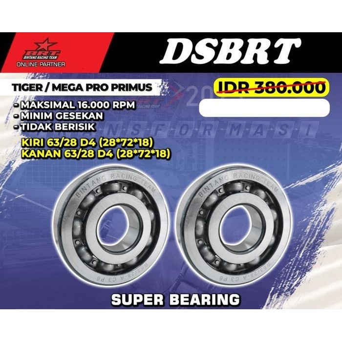 Bearing Laher Kruk As BRT TIGER GL PRO MEGAPRO LAMA PRIMUS