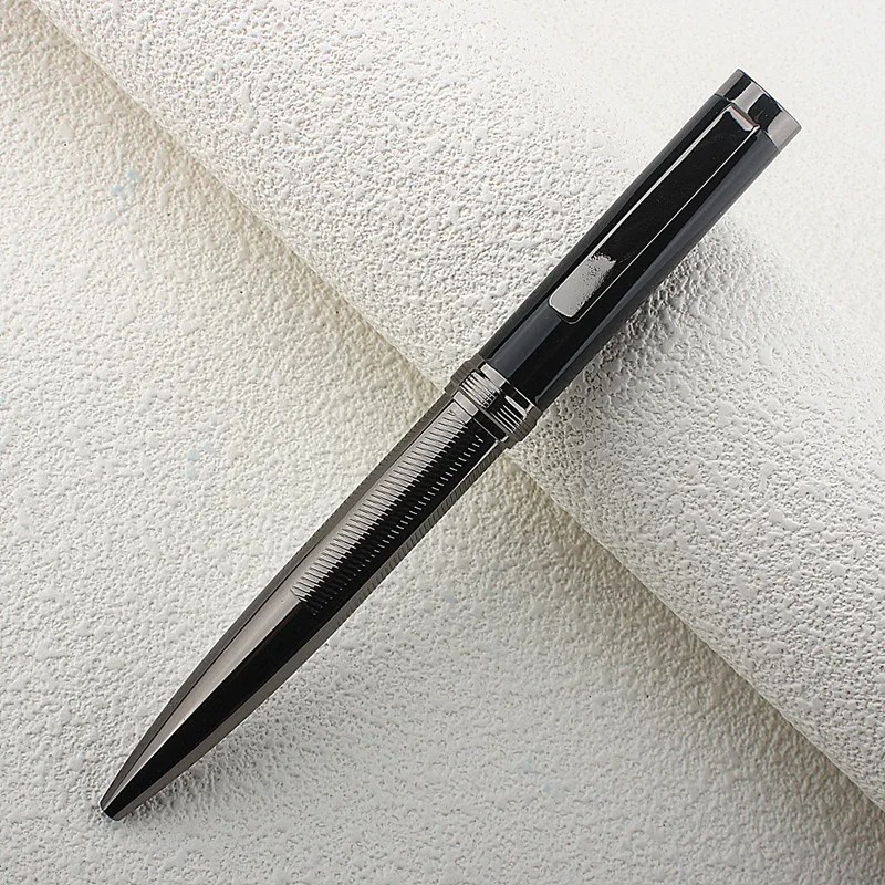 

High Quality 0.7mm Black Ink Ballpoint Pens Canetas Gold Pen Gold Clip Business Executive Fast