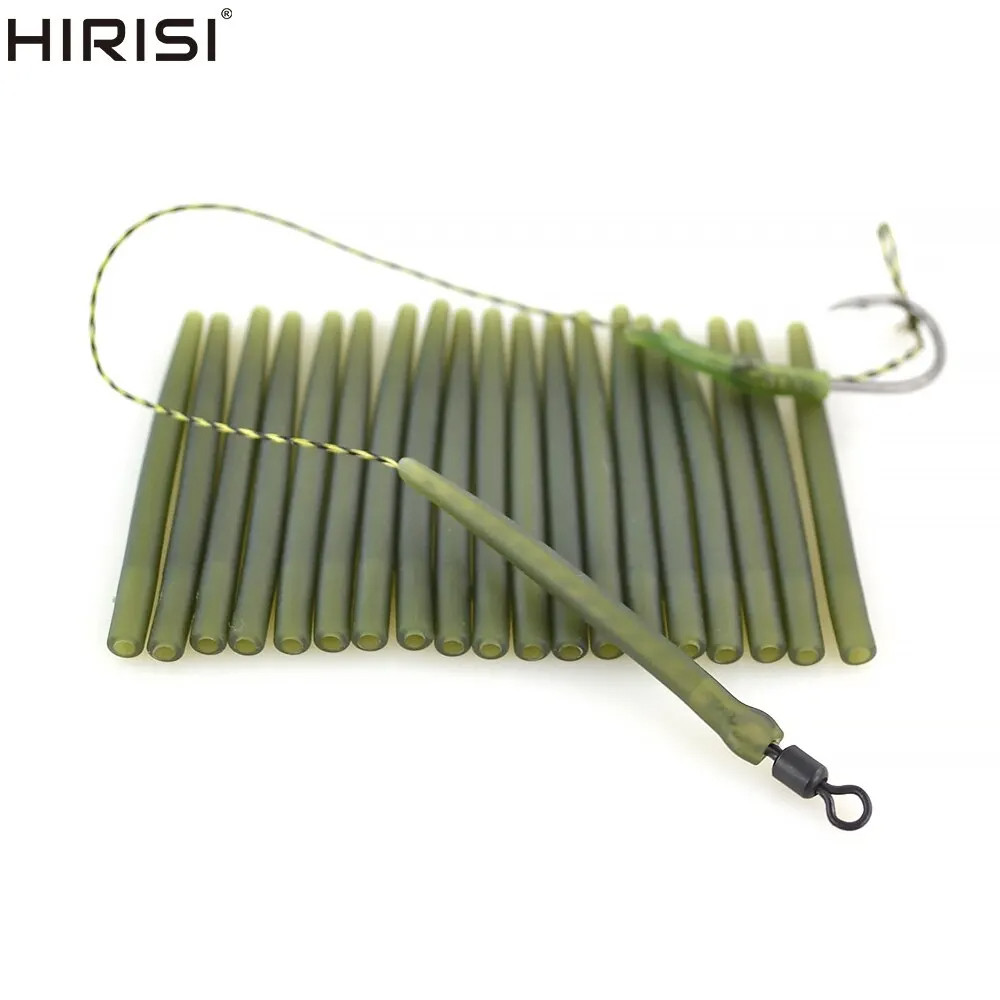 

100pcs Carp Fishing Accessories Lead Clip Quick Change Swivel Tail Rubber Anti Tangle Sleeves for