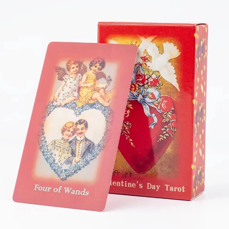 

1Pcs Deck Tarot 10.3*6Cm Valentine'S Day Tarot Tarot Card Magic Arts Love Deck Amazing Lovers Deck