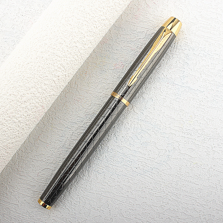 

Luxury Metallic Grey 116 Fountain Pen Iridium 0.5mm Fine Nib Ink Pens for Office Business School