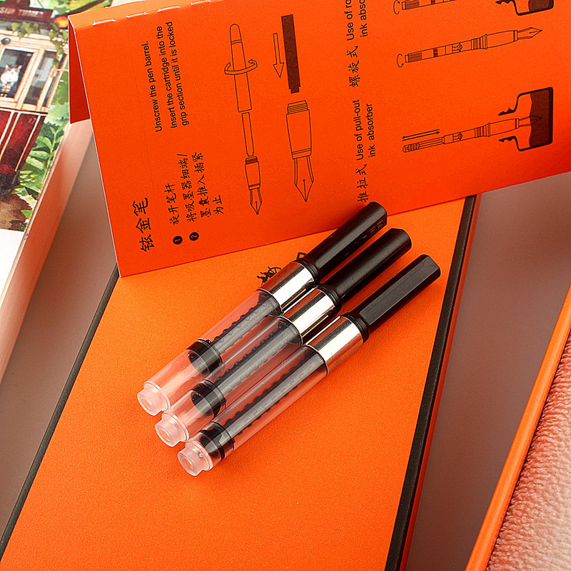 

High Quality Black Universal 2.6 Caliber Ink Cartridge Fountain pen ink Absorber Stationary supplies