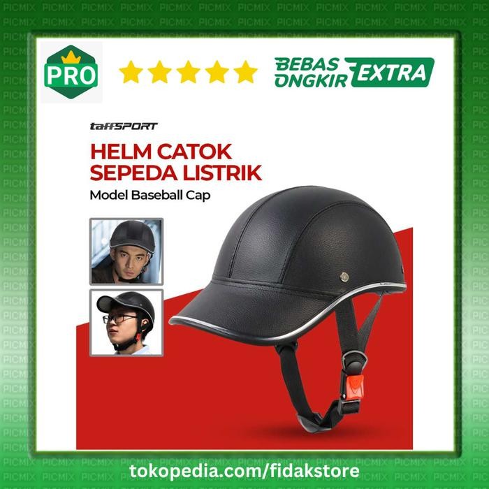 Helm Catok Sepeda Listrik MTB Skuter Elektrik Model Topi Baseball Cap