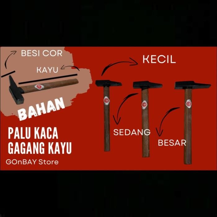 [Allthebest] PALU KACA TUKANG GAGANG KAYU MERK DIAMOND