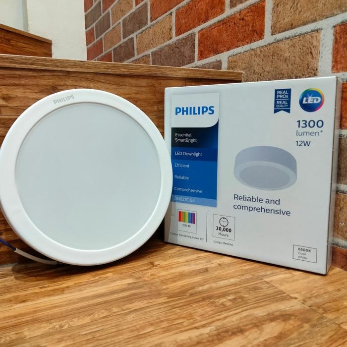 (Allthebest) Philips Lampu Downlight Outbow DN027C G3 LED12 12 Watt