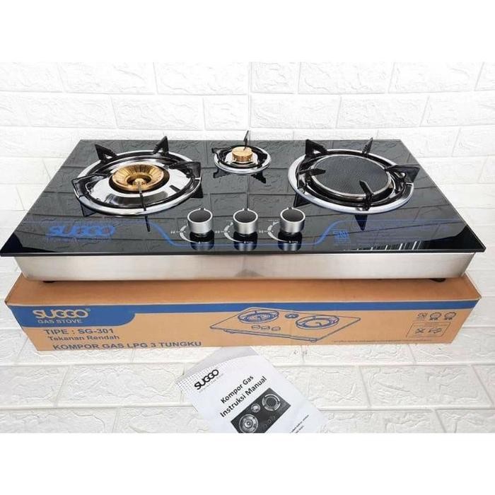 (Allthebest) SUGGO Kompor Tanam 3 Tungku SG-301 / Kompor Tanam 3 Tungku