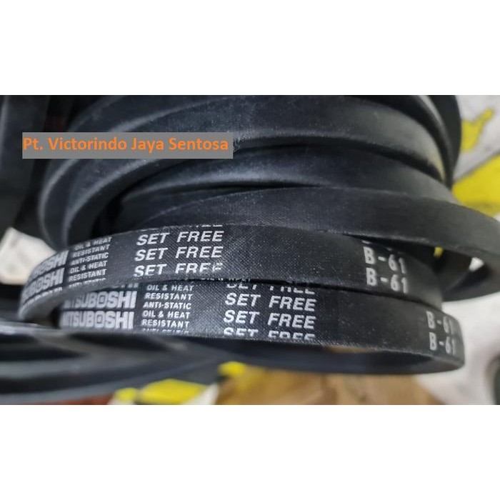 VANBELT TALIKIPAS V BELT MITSUBOSHI B 61 , B61 ATAU B-61