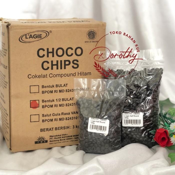 

(Allthebest) Lagie Chocochip / Choco Chips Half Round / Setengah Bulat 250 gr