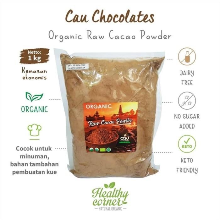 

(Allthebest) Organic Cacao Powder Kakao Bubuk 1 Kg - Cau Chocolates