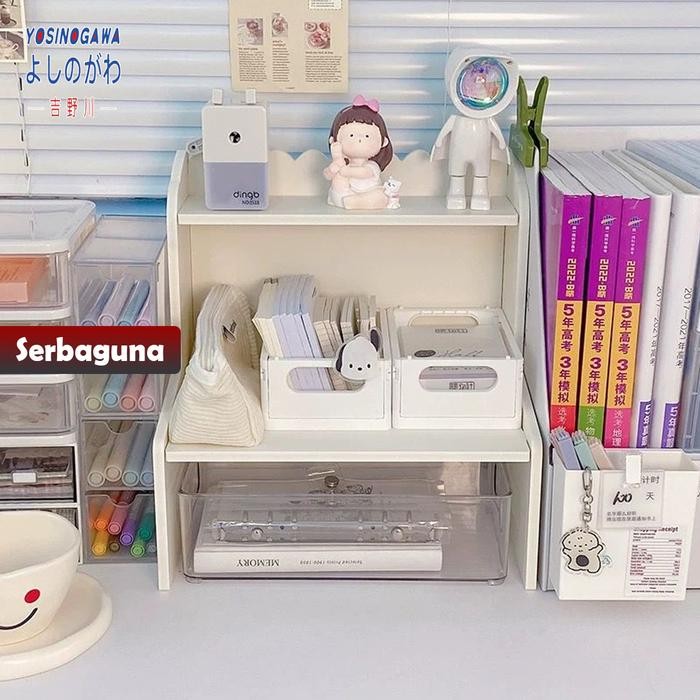 

NYBEBY26 RAK PENYIMPANAN DESKTOP PENINGKAT DUA LAPIS GAYA INS PENYIMPANAN BUKU ALAT TULIS DAN