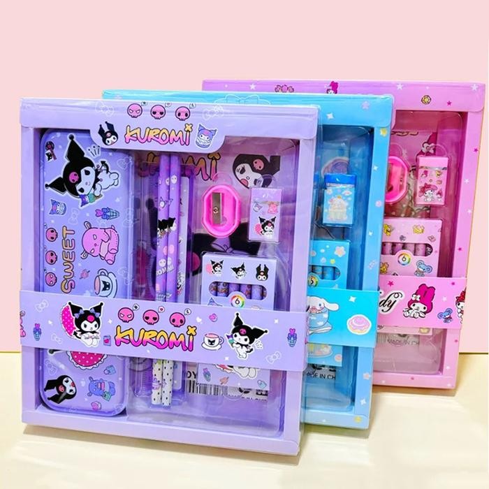 

NYBEBY26 KOTAK PENSIL ANAK SET 7 IN 1 STATIONERY HADIAH ANAK SANRIO / ALAT TULIS TEMPAT PENCIL /