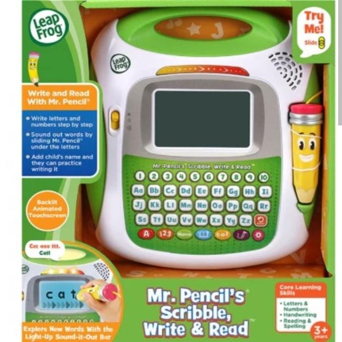 BEST LEAPFROG MR.PENCIL SCRIBBLE AND WRITE GREEN / LEAPFROG MR PENCIL GREEN TERMURAH