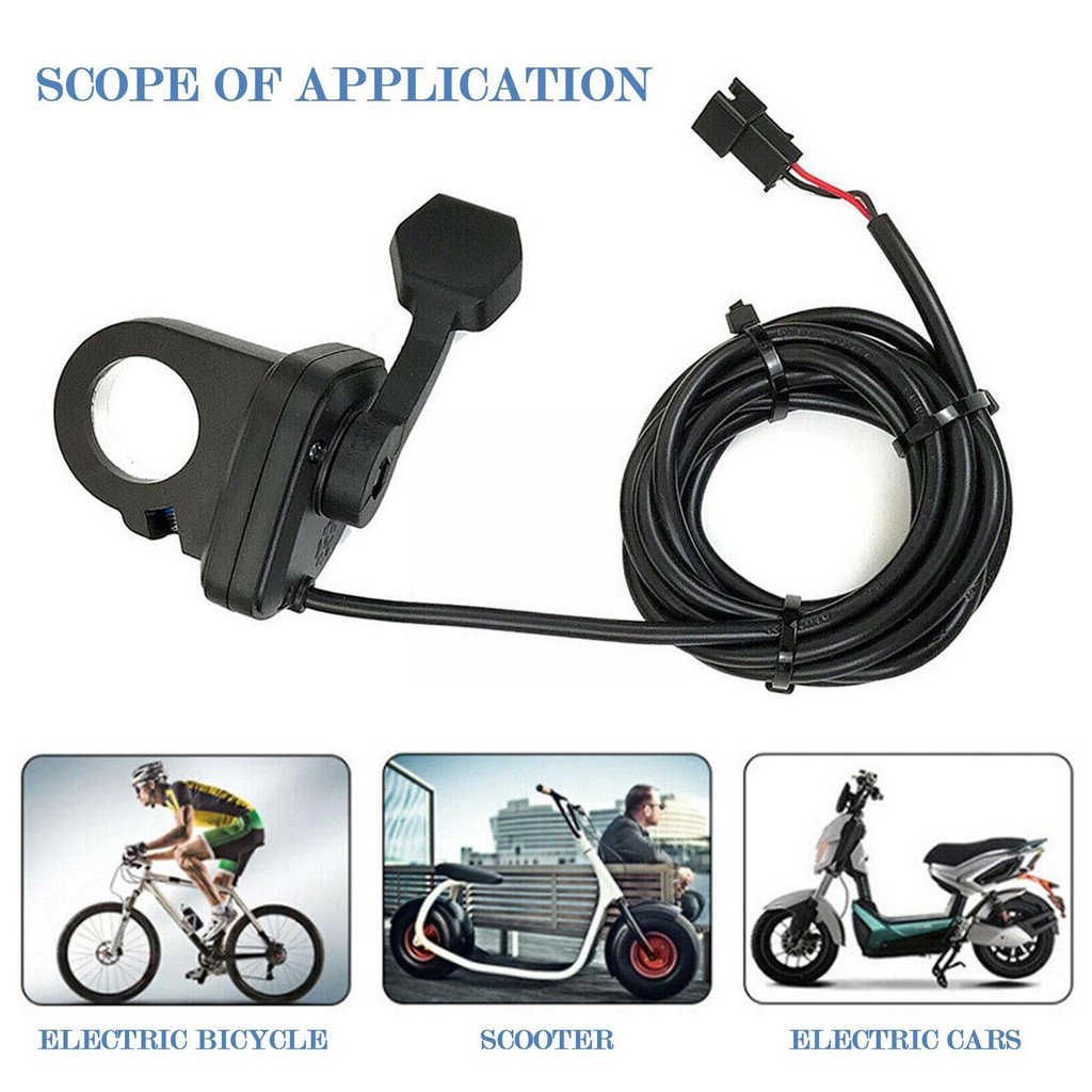 Terlaris, Thumb Throttle 108X Ebike Trigger Throttle Plastic 48V