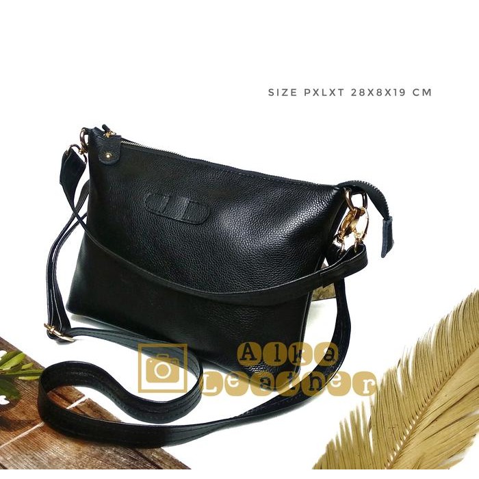Tas Kulit Garut Tas Selempang Wanita Tas Jinjing Size S Jumbo