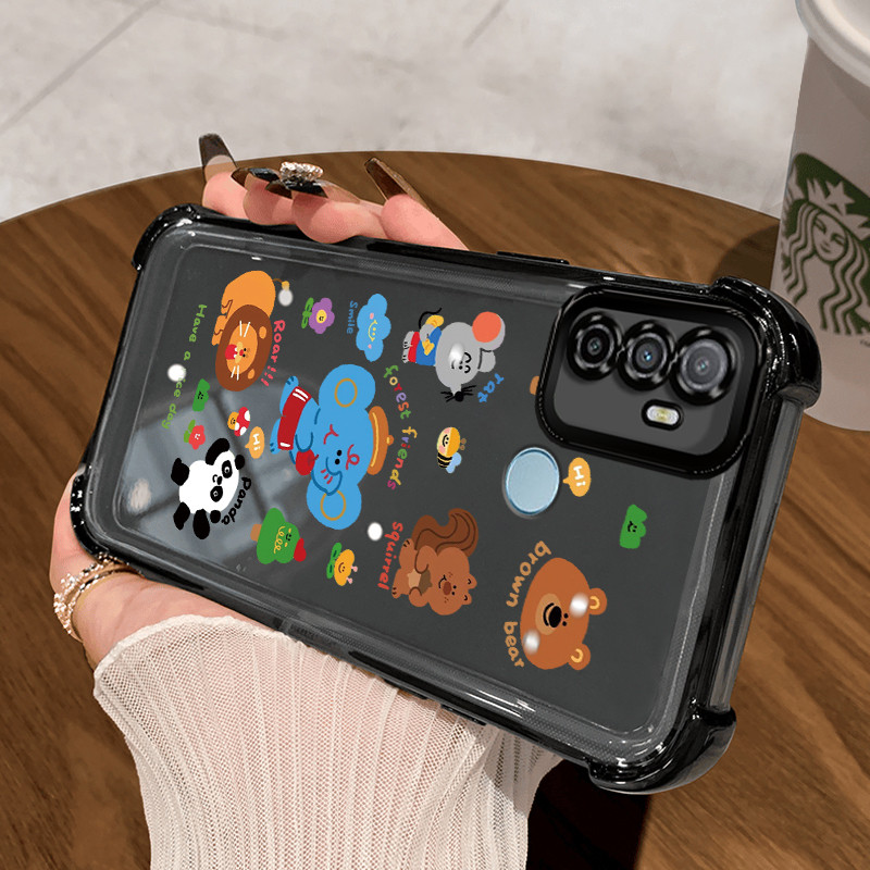 Casing Hp untuk OPPO A53 2020 A53s A32 A33 2020 Case Casing Softcase kartun Panda Kesing pelindung s