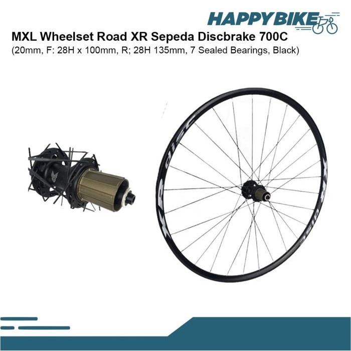MXL WHEELSET SEPEDA BALAP ROADBIKE XR DISC 20MM 700C VELG SEPEDA BALAP ROADBIKE FULL SET