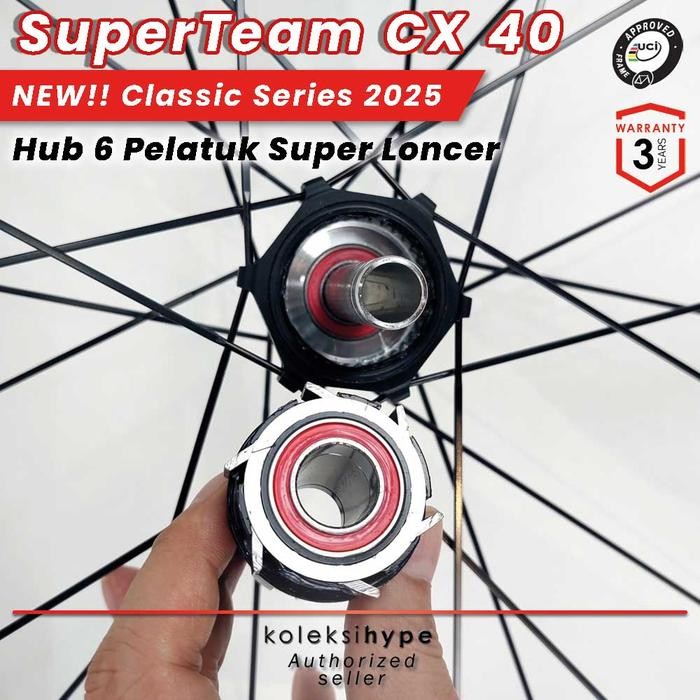 SuperTeam New Classic Series Disc ke CX4 Wheelset Carbon Grnsi Rs