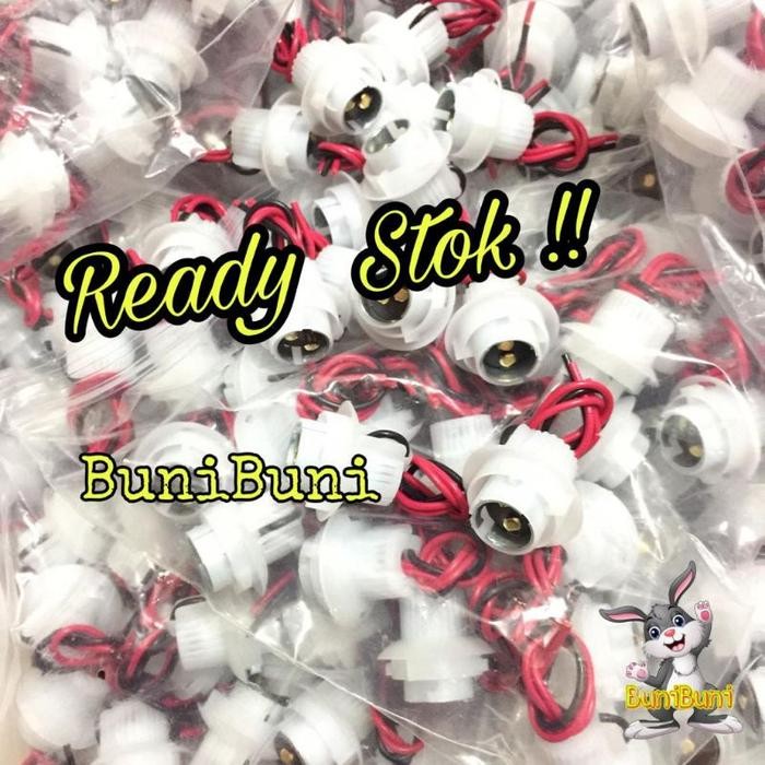 Socket Fitting Lampu Rem Kaki 2 / Soket Fiting Rumah Bohlam Lampu Rem Stop Kaki 2 Mobil Motor