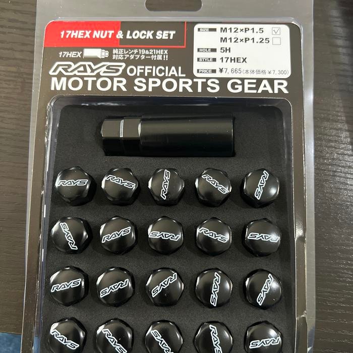 [SUPERSALE99] Baut Velg Mobil Lug Nut Rays 12x1,5 mm Merah & Hitam