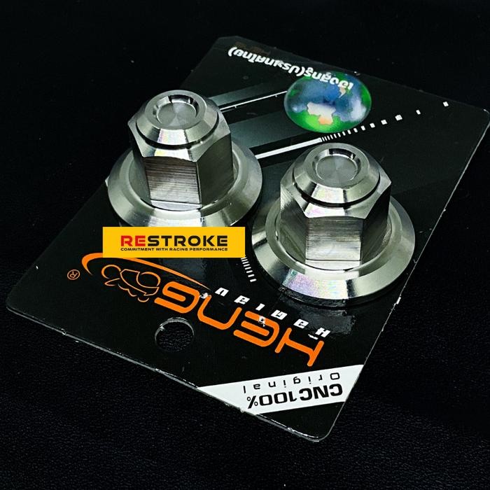 SEPASANG MUR SHOCK BREAKER BELAKANG MUR 14 RX KING SUPRA WAVE ORIGINAL PROBOLT STAINLESS THAILAND