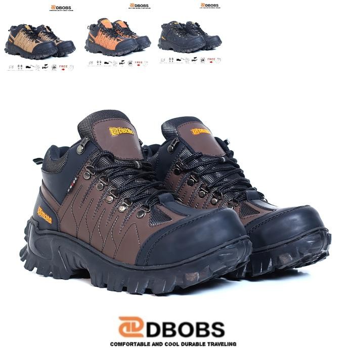 Dbobs Sepatu Sefty Ujung Besi High Quality Premium Boot Gunung Kerja Lapangan Outdoor Touring Hiking
