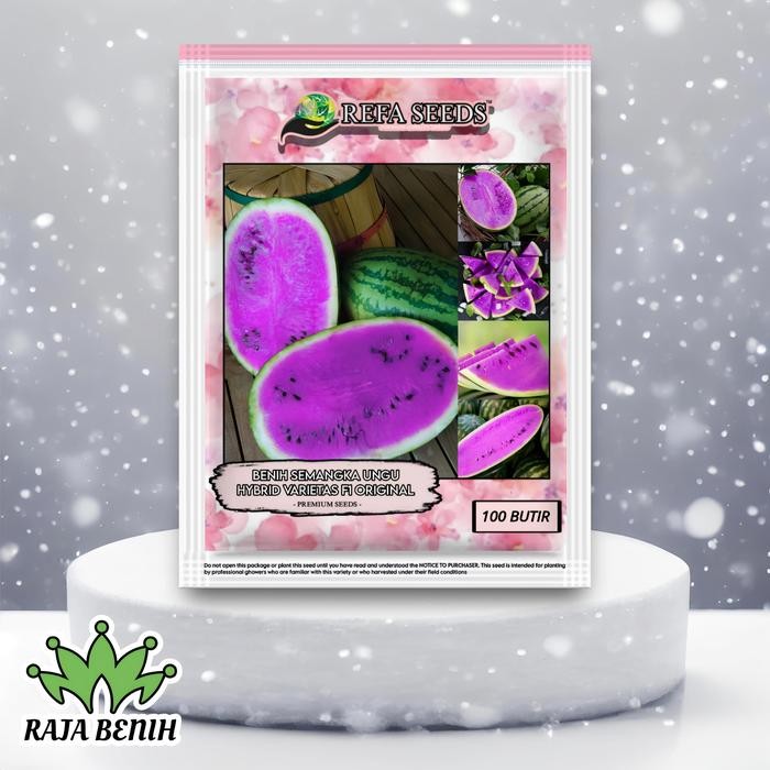 Terlaris 100 Biji Benih Semangka Ungu Kemasan Original