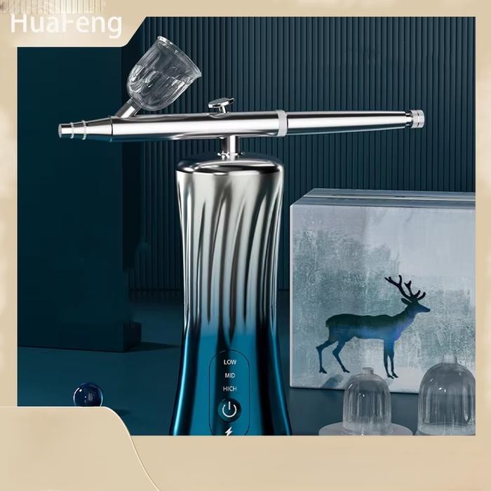 Airbrush Oxygen Spray Gun Beauty Nail Face Makeup 160Kpa