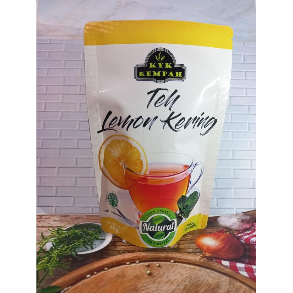 

Teh Lemon Kering / Dried Lemon Slice Tea [ Pouch ] Black Bunga