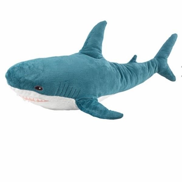 Boneka Binatang Ikan Hiu Besar Lembut 100cm_Original