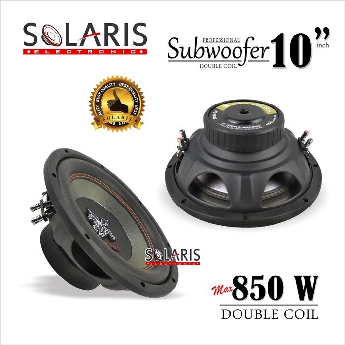 subwoofer 10 inch 850 watt double coil pegasus pg-1035 model baru