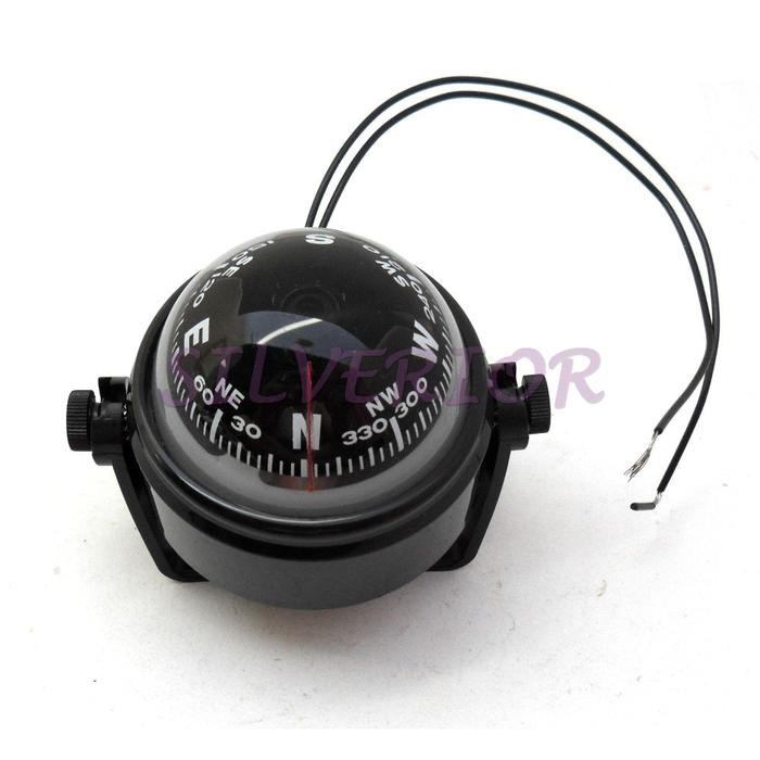 Kompas Penunjuk Arah Mata Angin Dashboard Mobil dengan Lampu best seller