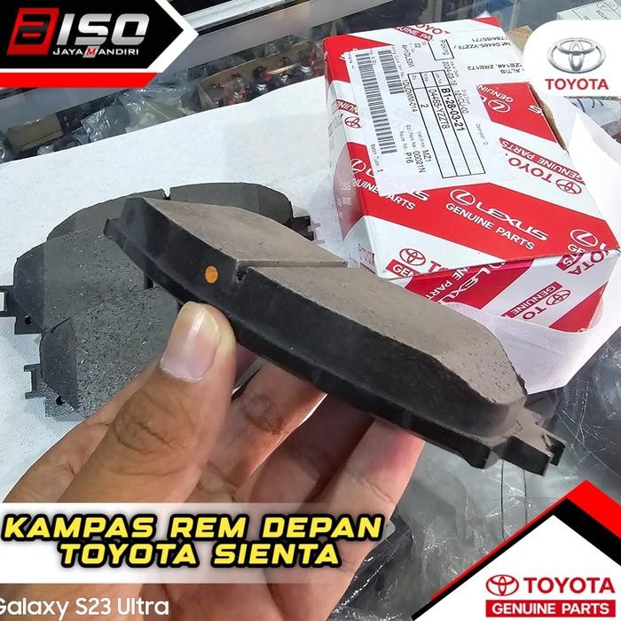 kampas rem Depan sienta