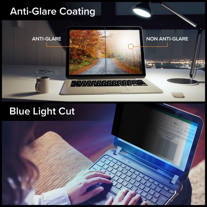 Filter Anti Spy Laptop - Layar Privasi - Anti Radiasi, Anti Blue Light