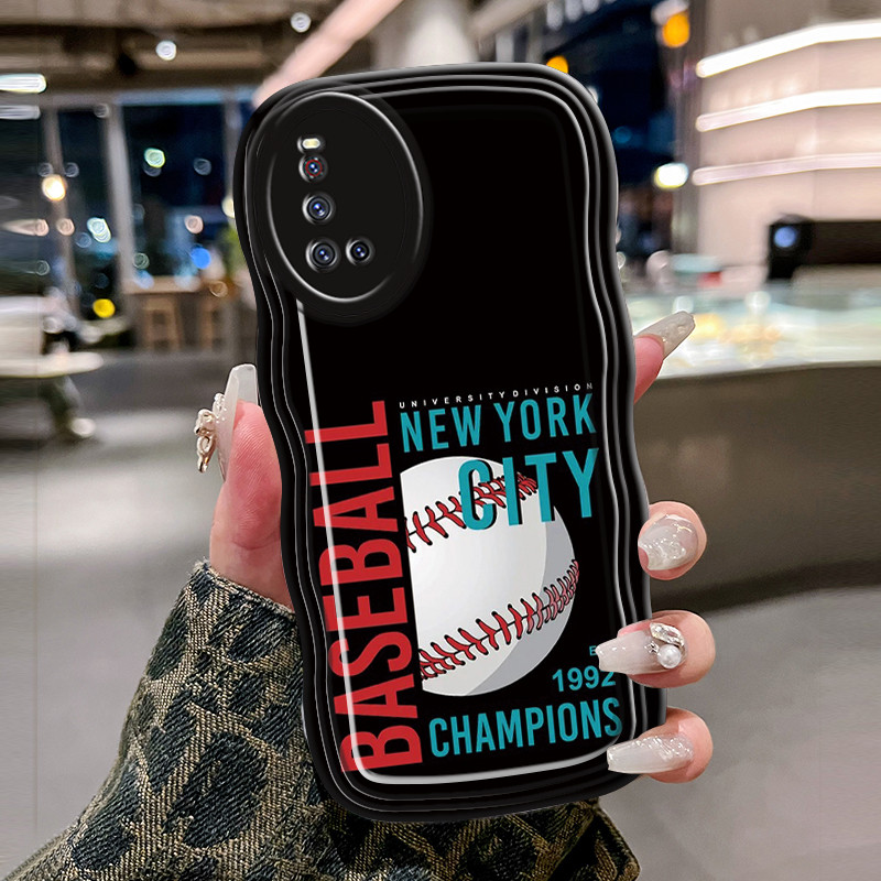 Casing Hp Untuk VIVO V19 V19 Neo V17 V17 Pro Case Krim gelombang cntik Softcase Silikon Kesing bisbo