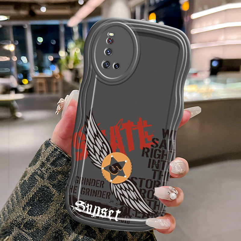 Casing Hp Untuk VIVO V19 V19 Neo V17 V17 Pro Case Krim gelombang Softcase Silikon Kesing ganda pelin