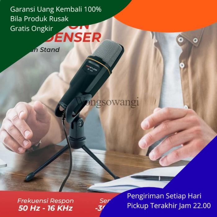 Microphone Condenser Eksternal Taffware SF666 / SF-666 HP Desktop Mic Mikrofon