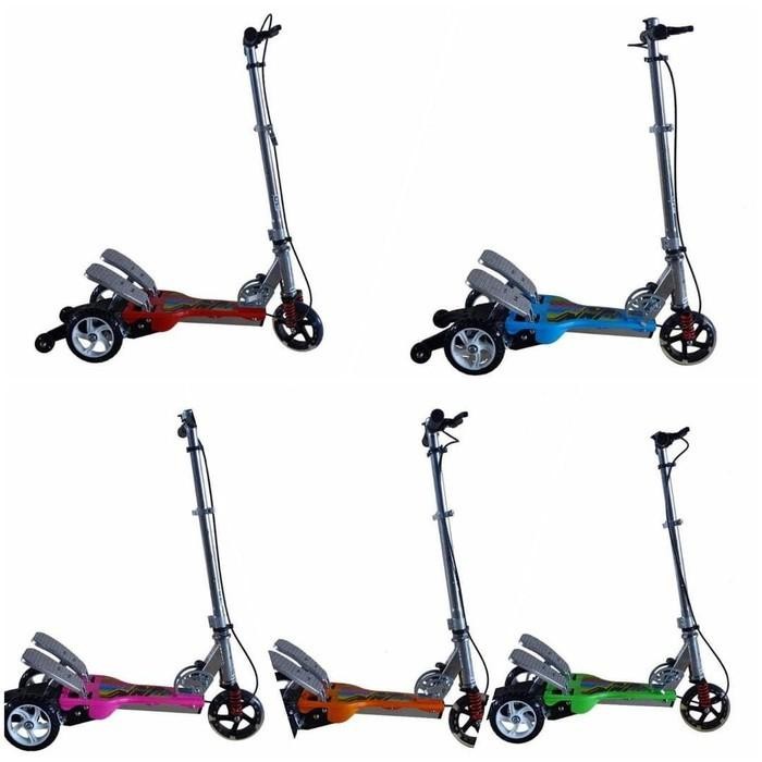 RMB HAPPY SKUTER DUAL PEDAL(injak) ANAK BISA LIPAT dan ada rem
