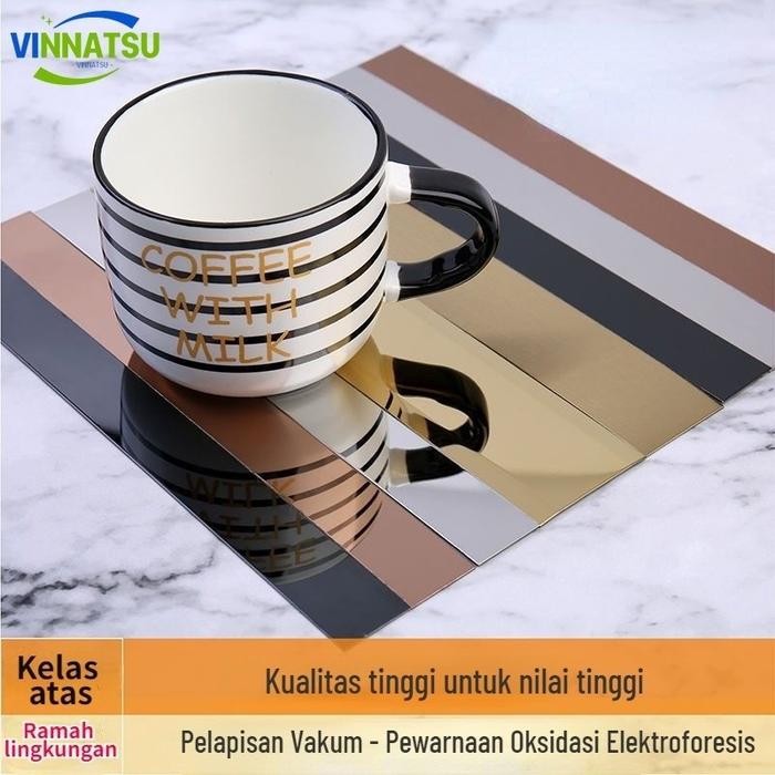 [Vinnatsu] [2Cm] List Plat Strip Mirror Gold Gold List Wallpaper Dinding Plat Strip Mirror Gold