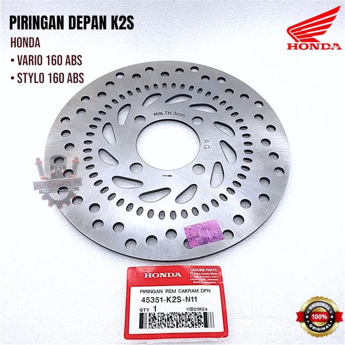 Piringan Depan Vario 160 ABS Stylo 160 Original Honda Cakram Depan Vario 160 Piringan Depan K2S