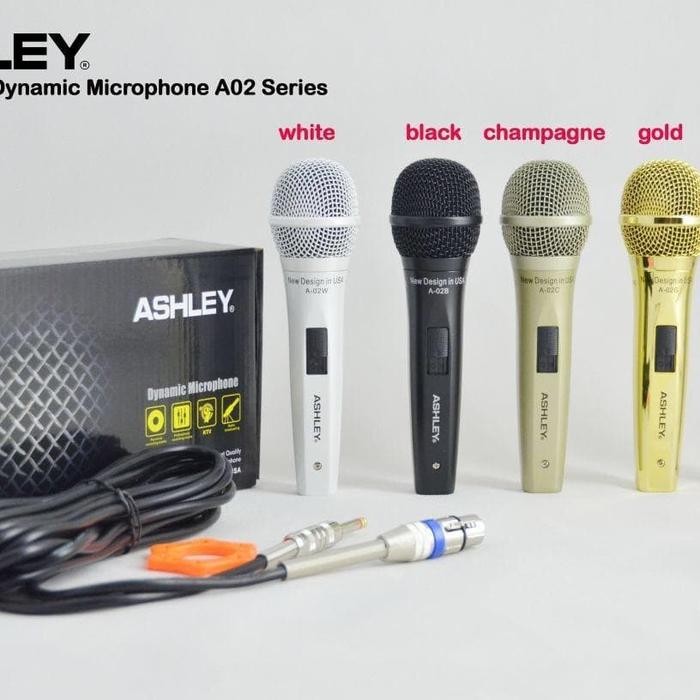 Microphone Ashley A02 Original Mic Kabel Ashley A 02 Original
