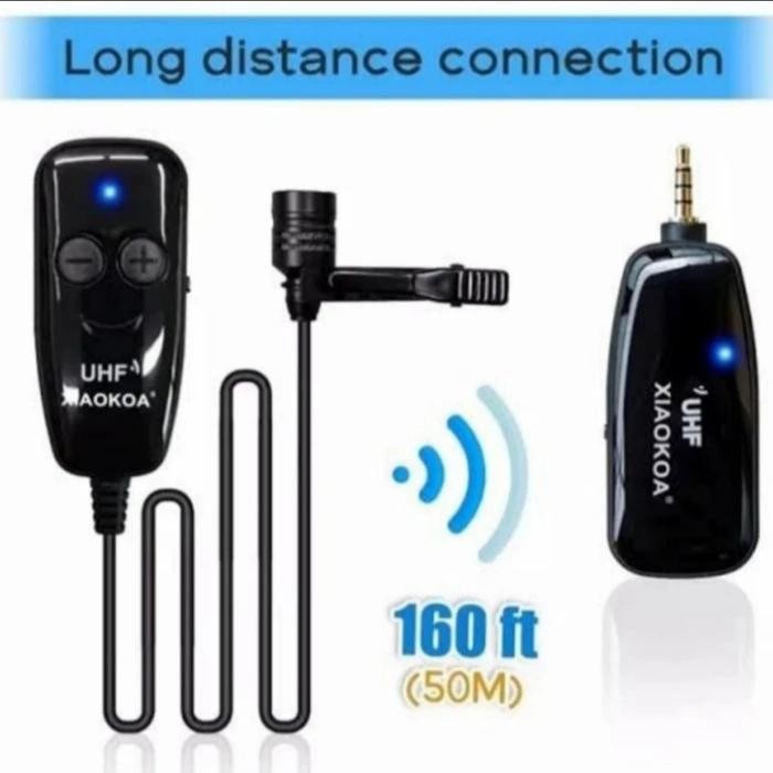 Mic Clip On Wireless TAFF STUDIO Microphone Wireless TaffStudio UHF