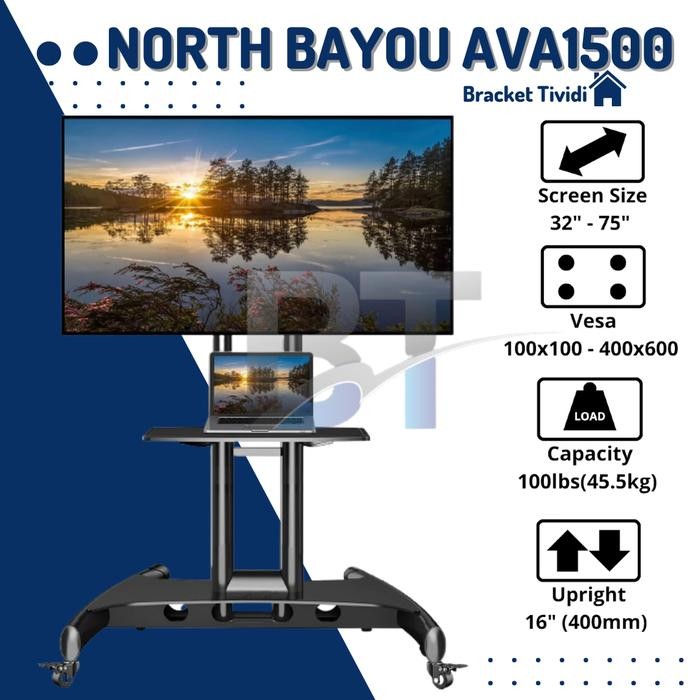 Menarik Standing Bracket Braket Breket Tv Lcd Nb Ava 1500-60-1P 32-75 Inch Ori