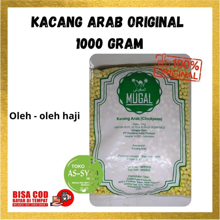 

Kacang Arab 1 Kg Chickpeas Matang Kwalitas Premium Oleh - Oleh Haji